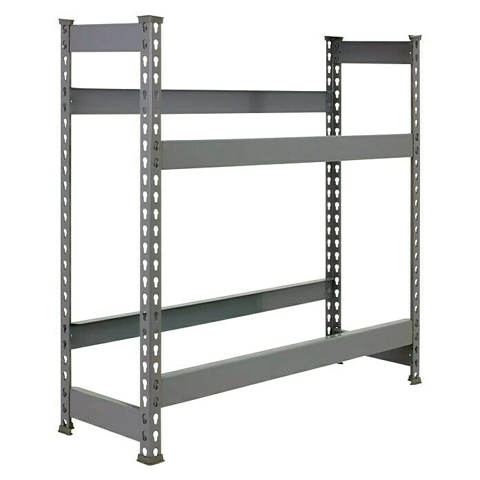 BAUHAUS Simonrack Simonbottle Metall-Getränkekistenregal Bottleclick L X B X H: 30 X 100 X 100 Cm, Traglast: 100 Kg/Boden, Anzahl Böden: 2, Grau 2 BAUHAUS Simonrack Simonbottle Metall-Getränkekistenregal Bottleclick L X B X H: 30 X 100 X 100 Cm, Traglast: 100 Kg/Boden, Anzahl Böden: 2, Grau – Bild 2