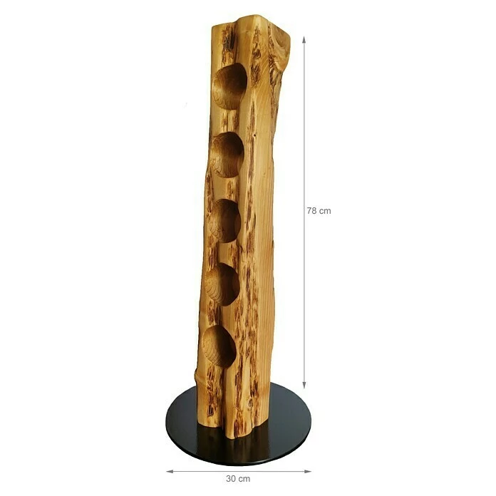 BAUHAUS Wood & Wishes Weinregal Premium Höhe: 78 Cm, Anzahl Flaschen: 5 Stk., Holz, Kiefer 5 BAUHAUS Wood & Wishes Weinregal Premium Höhe: 78 Cm, Anzahl Flaschen: 5 Stk., Holz, Kiefer – Bild 5