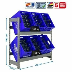 BAUHAUS Simonrack Simonbottle Metall-Getränkekistenregal Bottleclick L X B X H: 30 X 100 X 100 Cm, Traglast: 100 Kg/Boden, Anzahl Böden: 2, Grau 6 BAUHAUS Simonrack Simonbottle Metall-Getränkekistenregal Bottleclick L X B X H: 30 X 100 X 100 Cm, Traglast: 100 Kg/Boden, Anzahl Böden: 2, Grau -Regale Verkaufsladen 12 76