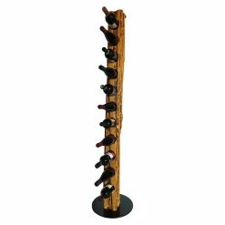 BAUHAUS Wood & Wishes Weinregal Premium Höhe: 158 Cm, Anzahl Flaschen: 11 Stk., Holz, Eiche