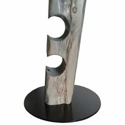 BAUHAUS Wood & Wishes Weinregal Premium Seitlich Höhe: 158 Cm, Anzahl Flaschen: 11 Stk., Holz, Silbergrau -Regale Verkaufsladen 12 784