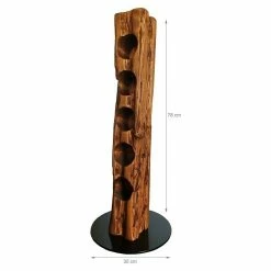 BAUHAUS Wood & Wishes Weinregal Premium Höhe: 78 Cm, Anzahl Flaschen: 5 Stk., Holz, Palisander -Regale Verkaufsladen 12 796