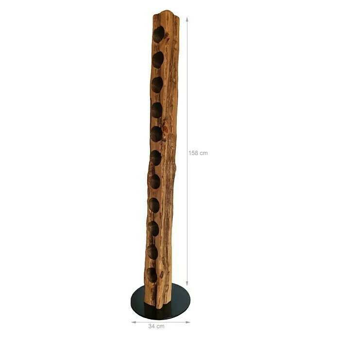 BAUHAUS Wood & Wishes Weinregal Premium Höhe: 158 Cm, Anzahl Flaschen: 11 Stk., Holz, Palisander 2 BAUHAUS Wood & Wishes Weinregal Premium Höhe: 158 Cm, Anzahl Flaschen: 11 Stk., Holz, Palisander – Bild 2