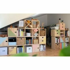 BAUHAUS Astigarraga Dinamic Holzregal L X B X H: 33 X 70,8 X 105,4 Cm, Holz -Regale Verkaufsladen 12 92