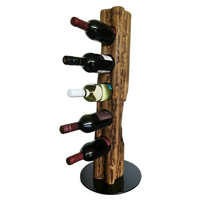 BAUHAUS Wood & Wishes Weinregal Premium Höhe: 78 Cm, Anzahl Flaschen: 5 Stk., Holz, Nussbaum 1 BAUHAUS Wood & Wishes Weinregal Premium Höhe: 78 Cm, Anzahl Flaschen: 5 Stk., Holz, Nussbaum