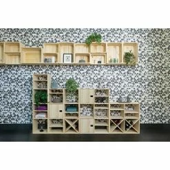 BAUHAUS Astigarraga Dinamic Holzregal L X B X H: 33 X 70,8 X 105,4 Cm, Holz -Regale Verkaufsladen 12 94