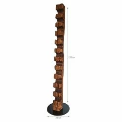 BAUHAUS Wood & Wishes Weinregal Premium Seitlich Höhe: 158 Cm, Anzahl Flaschen: 11 Stk., Holz, Palisander -Regale Verkaufsladen 12 948